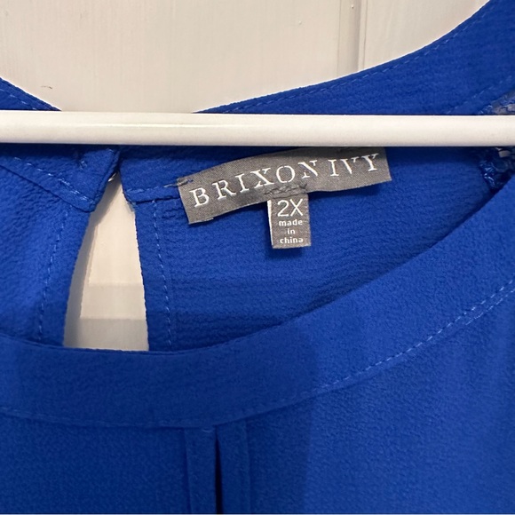 Brixon Ivy Blue Blouse 2X - Picture 3 of 4